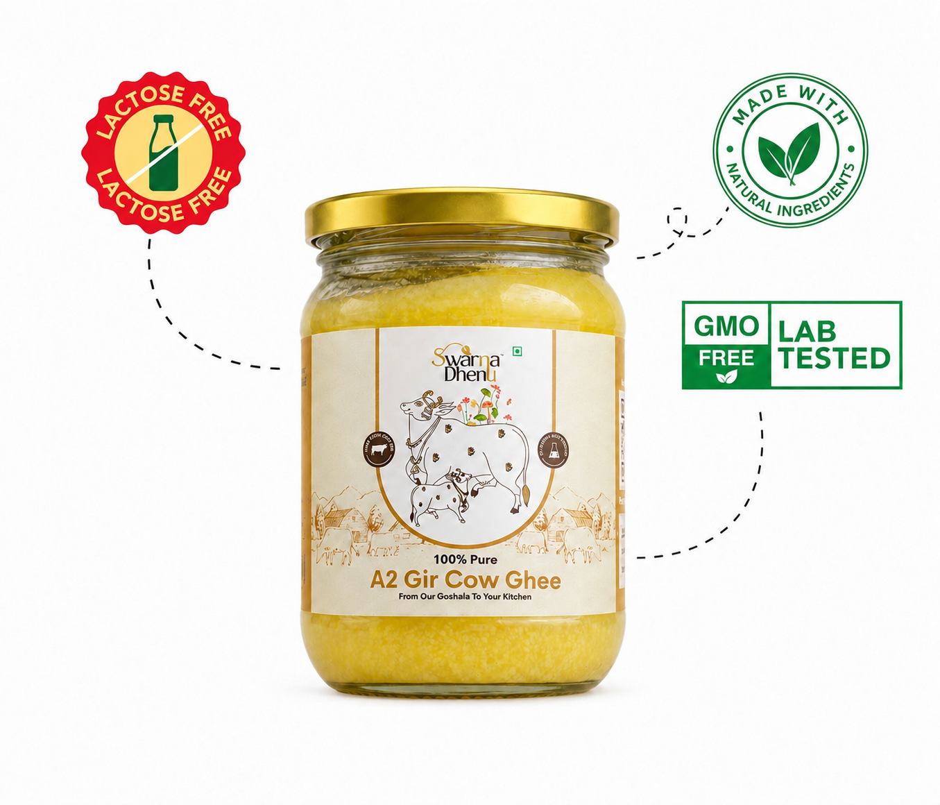 Gir Cow A2 Ghee (1.5 Ltr)